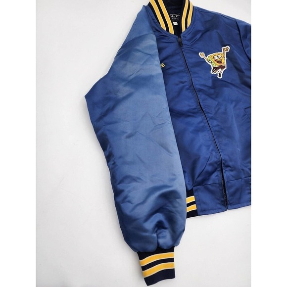 Mr P's Something Special Satin VTG Embroidered Spongebob Jacket Kids Sz 9-10 - Picture 12 of 12